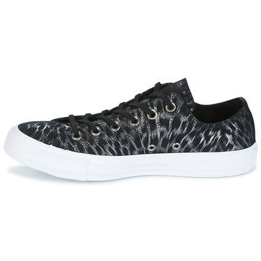 Кецове и обувки Converse CHUCK TAYLOR ALL STAR SHIMMER SUEDE OX BLACK/BLACK/WHITE Черно | 558000C, 3