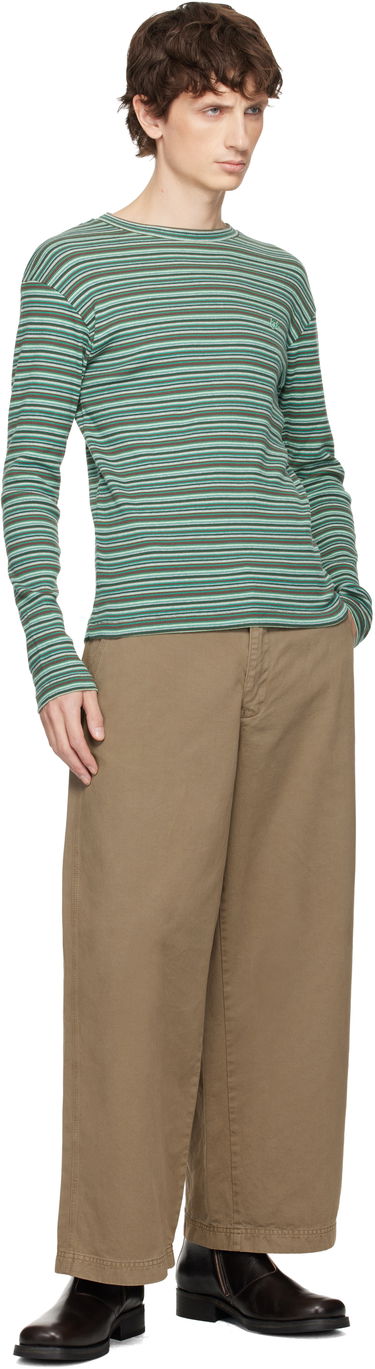 Тениска ERL Rib Knit Multi-Stripe Long Sleeved T-shirt Многоцветен | ERL11T019, 3