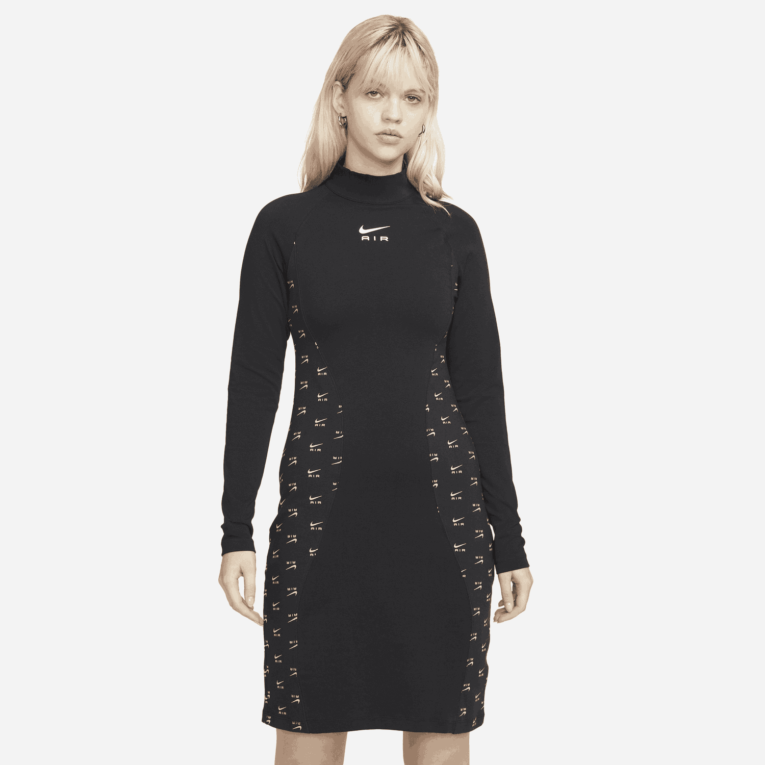 Pокля Nike Air Long Sleeve Bodycon Dress Черно | DV8064-010, 0
