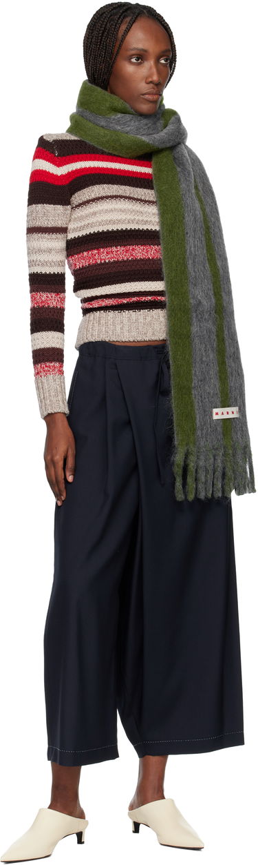 Шал Marni Striped Alpaca Scarf Многоцветен | SCMC0138Y0 UAW054, 2