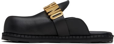 Облекло Moschino Moschino Lettering Logo Slip-On Loafers Черно | MA10162G1M MF0 000, 2