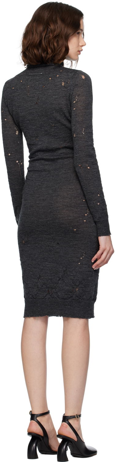 Pокля Maison Margiela MM6 Maison Margiela Turtleneck Midi Dress Сиво | S52DD0073 M13134, 2