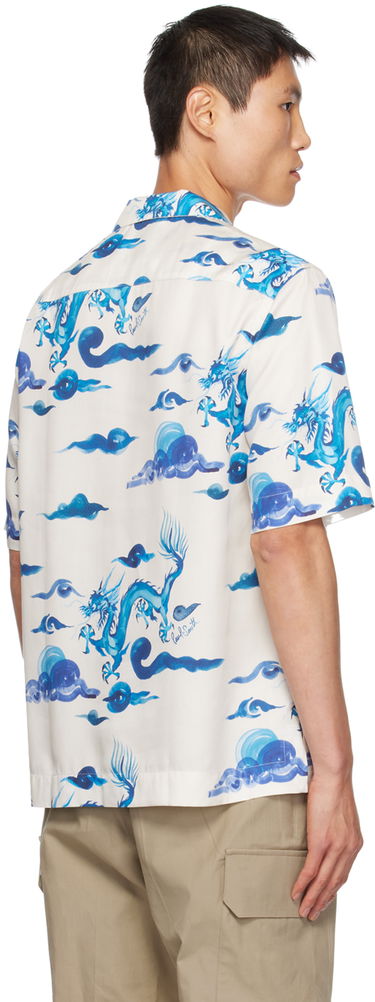 Риза Paul Smith Paul Smith Dragon Print Regular Shirt Бяло | M1R-905U-L02132-01, 2