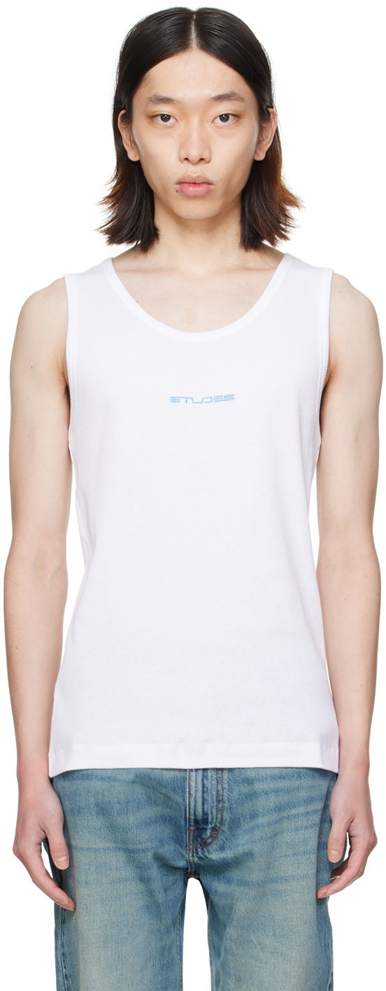 Потник Études Pippen White Tank Top Бяло | E24MM161A03200