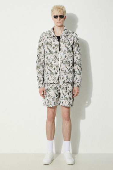 Къси панталони Pleasures Patterned Shorts Зелено | P24SP029.GREY, 1