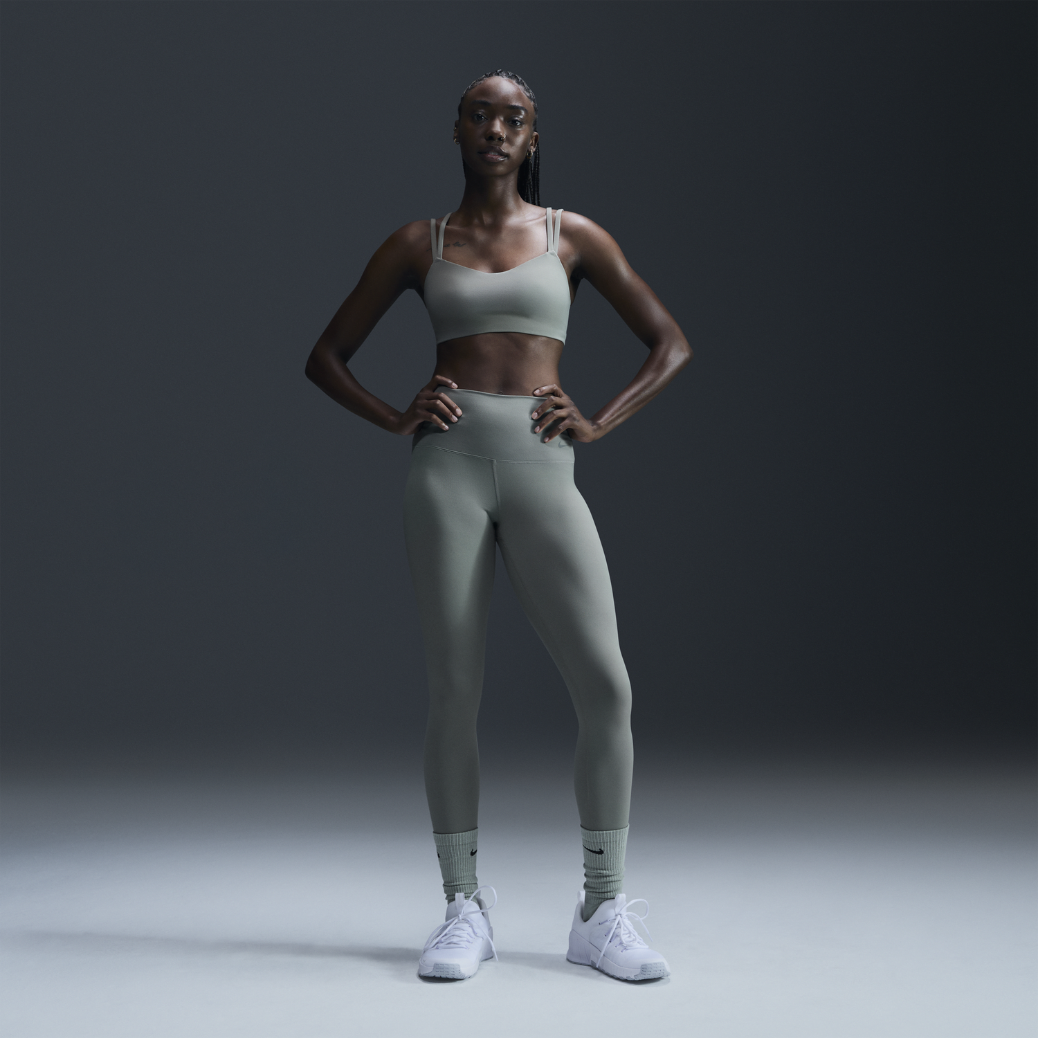 Клинове Nike 7/8 Zenvy Сиво | DQ6015-320, 0