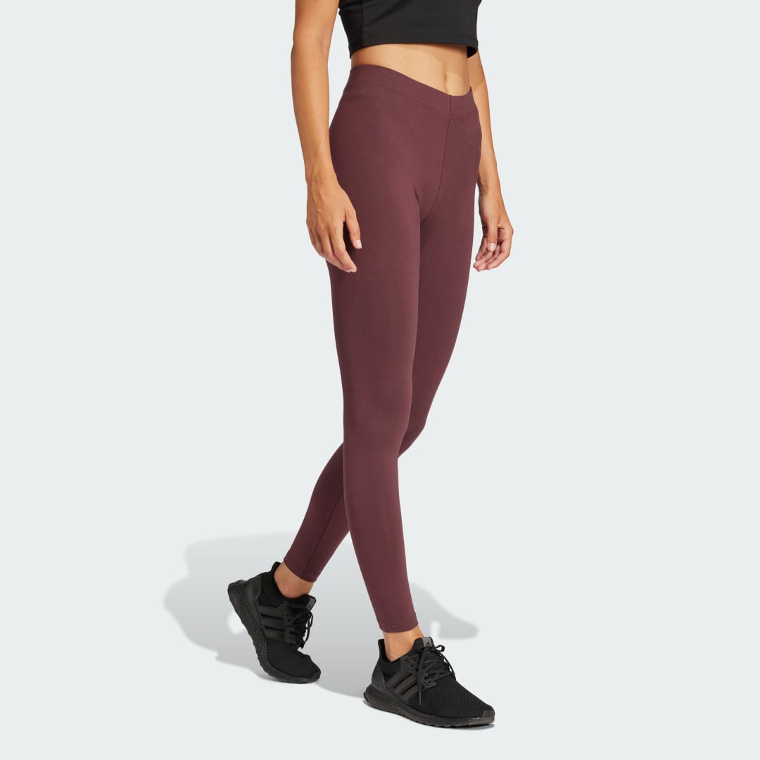 Клинове adidas Performance Linear Cotton Leggings Бургунди | JG8619, 1