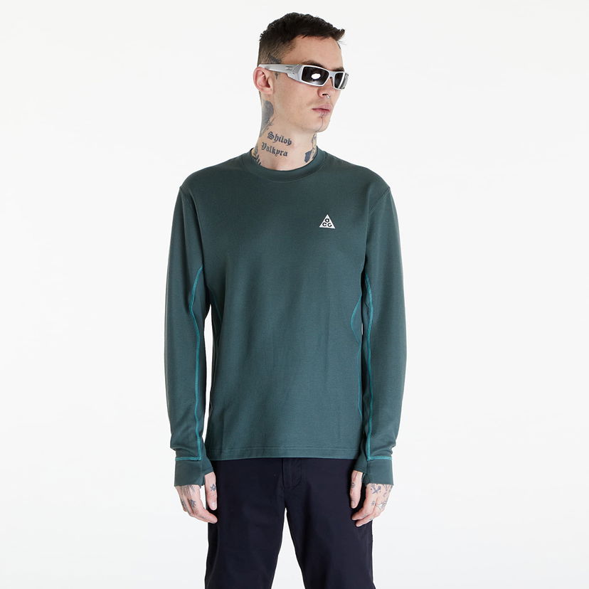 Тениска Nike ACG Dri-FIT ADV "Goat Rocks" Men's Long-Sleeve Winterized Top Vintage Green/ Bicoastal/ Summit White Тюркоазено | FB8115-338