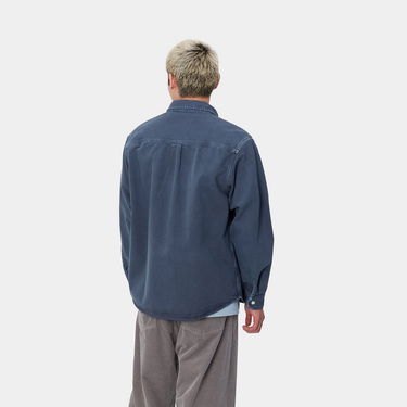 Риза Carhartt WIP Stone Dyed Shirt Jacket Синьо | I033750_8, 2
