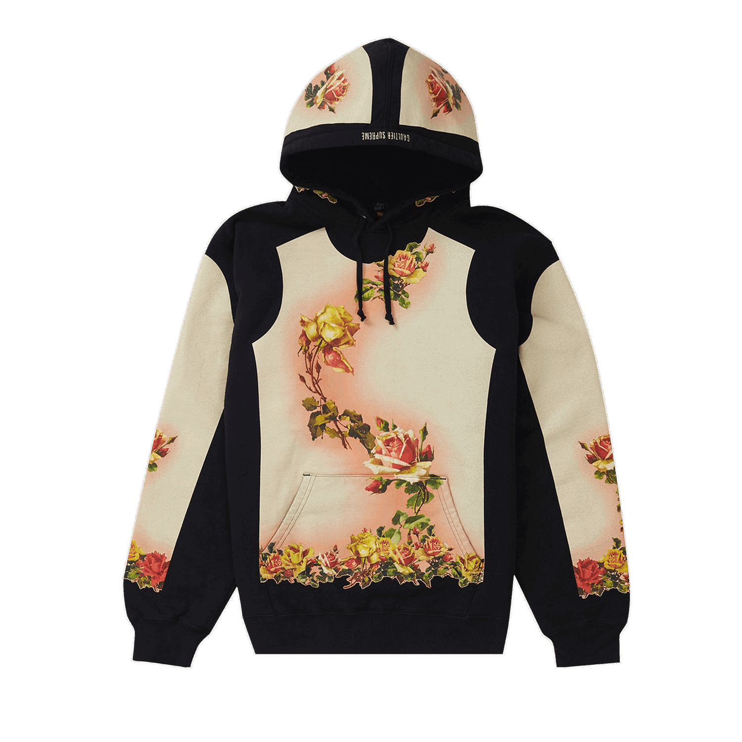 Суитчър Supreme Jean Paul Gaultier x Floral Print Hooded Sweatshirt Многоцветен | SS19SW1 BLACK, 0