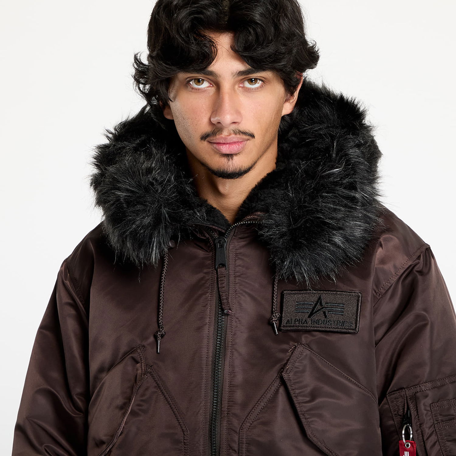 Яке Alpha Industries 45P Hooded Custom Jacket Hunter Brown L Черно | 113145 696, 1