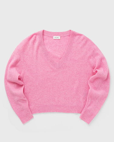 Пуловер American Vintage Sweater V-Neck Розово | RAX18AH24-PRINCESSE-CHINE, 0
