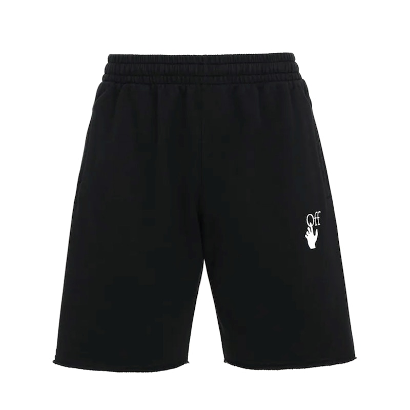 Къси панталони Off-White Arrow Marker Print Jersey Sweat Pants Black Pink Черно | 73I-LFA018