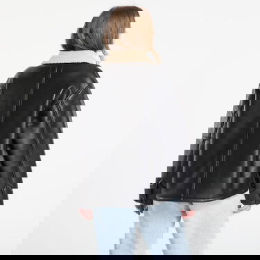 Палта Carhartt WIP Shepton OG Michigan Faux Leather Shearling Collar Coat Черно | I035975.1LMXX, 4