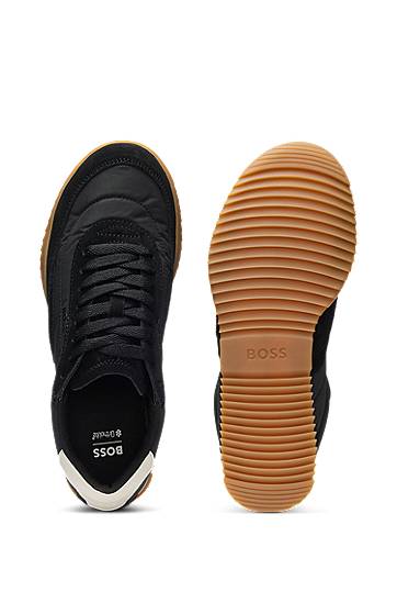 Облекло и аксесоари BOSS Fabric and Suede Low-Tops Черно | 50542185, 1