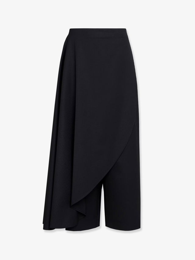 Asymmetric Wrap Midi Skirt