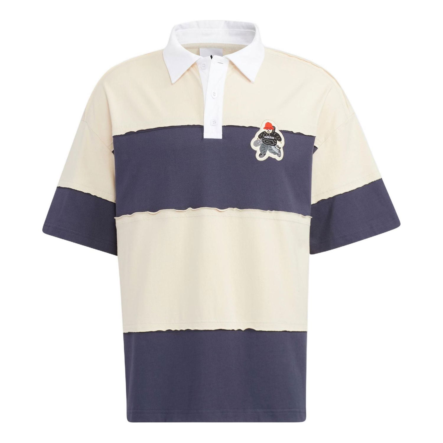 Поло тениска adidas Originals CHARR Short Sleeve Polo Shirt Бежово | HR3467, 0
