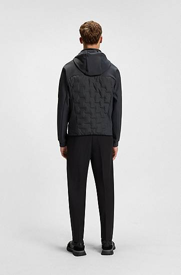 Яке BOSS Down-filled Hooded Jacket Черно | 50541045, 1