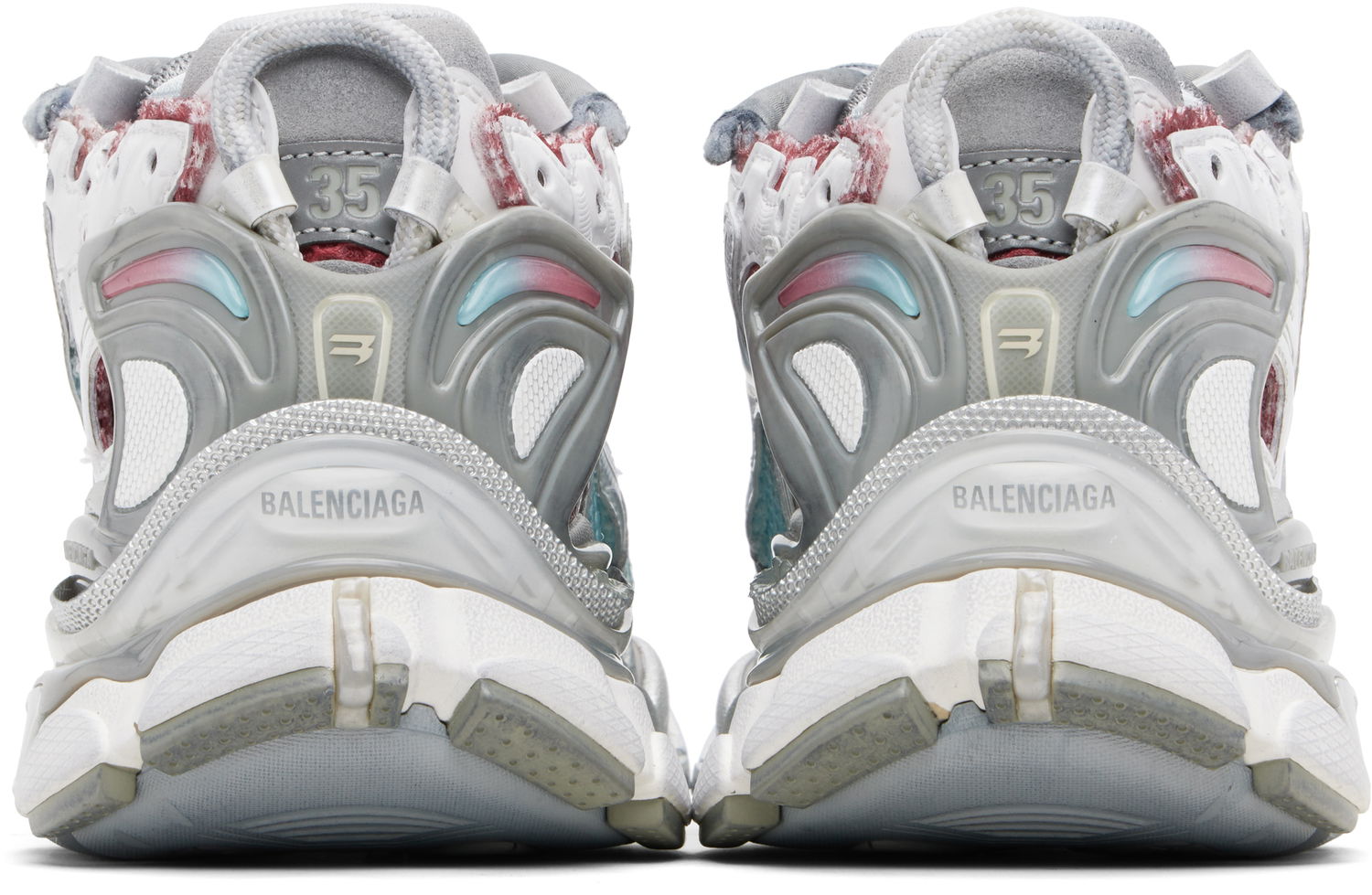 Кецове и обувки Balenciaga Balenciaga Runner Gradient Бяло | 772767 WRNGM, 1