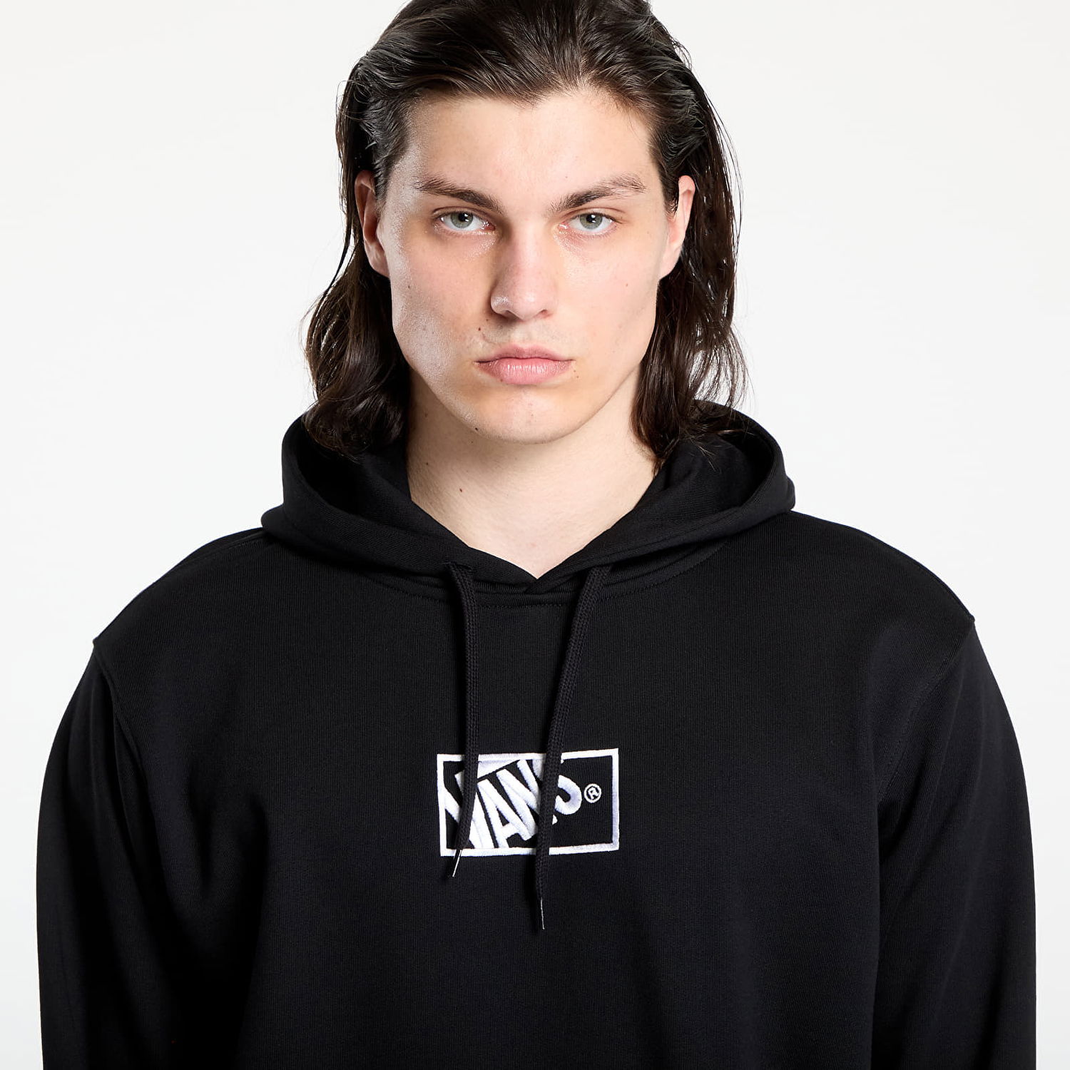 Суитчър Vans Blocked Box Pullover Hoodie Черно | VN000RARBLK1, 1