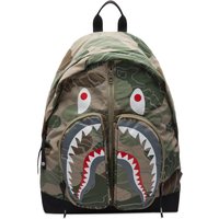 Раница BAPE Layered Line Camo Shark Day Backpack Зелено | 001BAJ801002M-BGE, 1