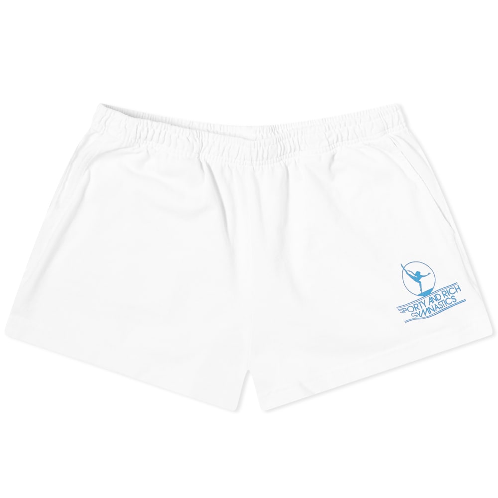 Къси панталони Sporty & Rich Gymnastics Disco Short Бяло | SH484WH, 0