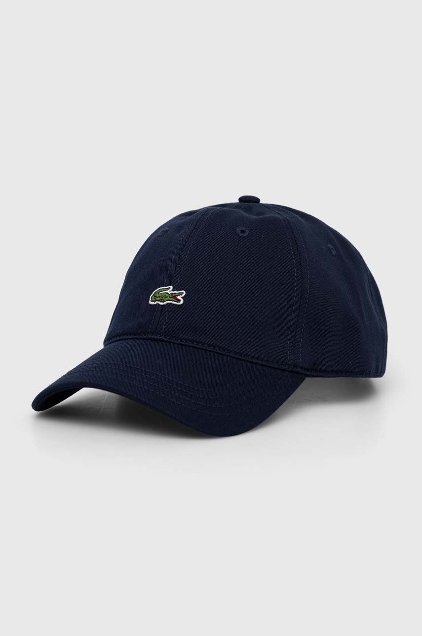 Шапка с козирка Lacoste Organic Cotton Twill Cap Тъмно синьо | RK0491, 0