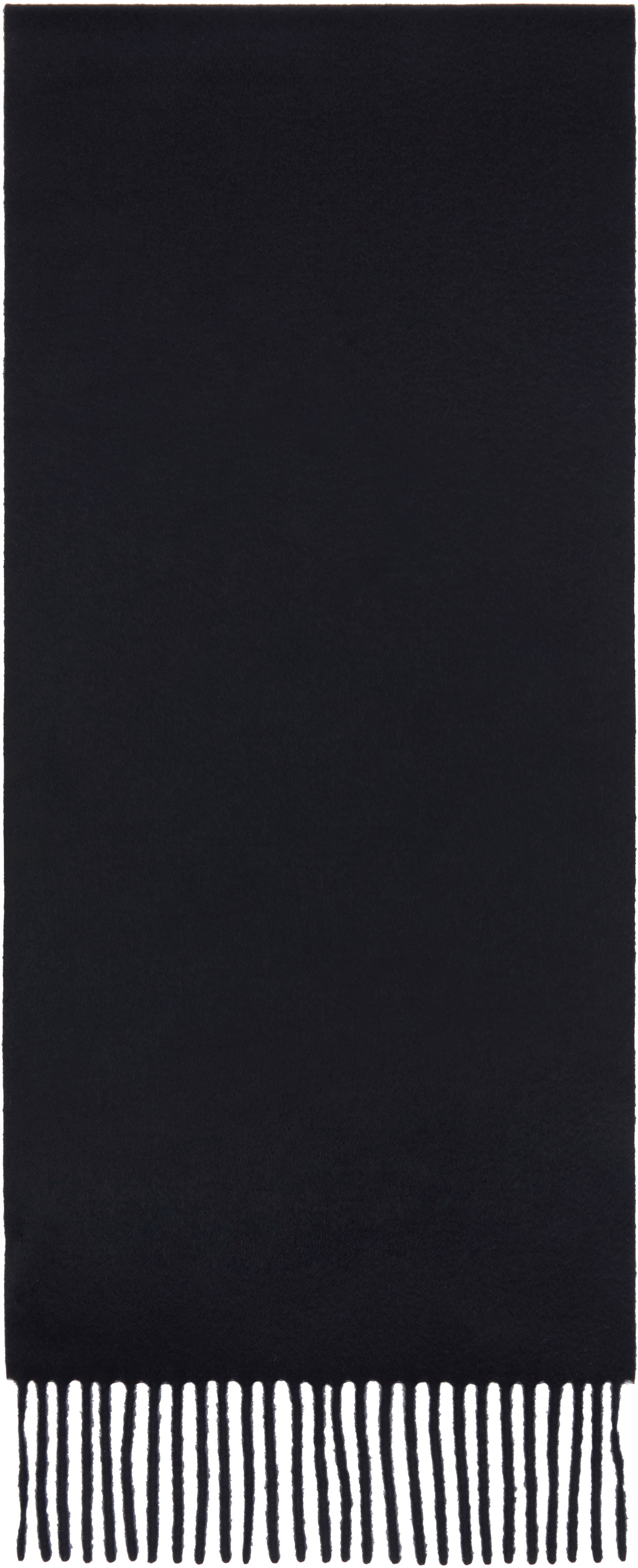 Шал Max Mara Embroidered Logo Wool Scarf Тъмно синьо | 2424546312600 MM02232, 1