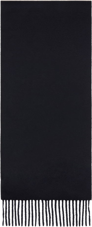 Шал Max Mara Embroidered Logo Wool Scarf Тъмно синьо | 2424546312600 MM02232, 1