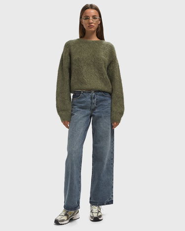 Пуловер American Vintage Niby Fuzzy Knit Pullover Зелено | NIB18AH25-KAKI, 1