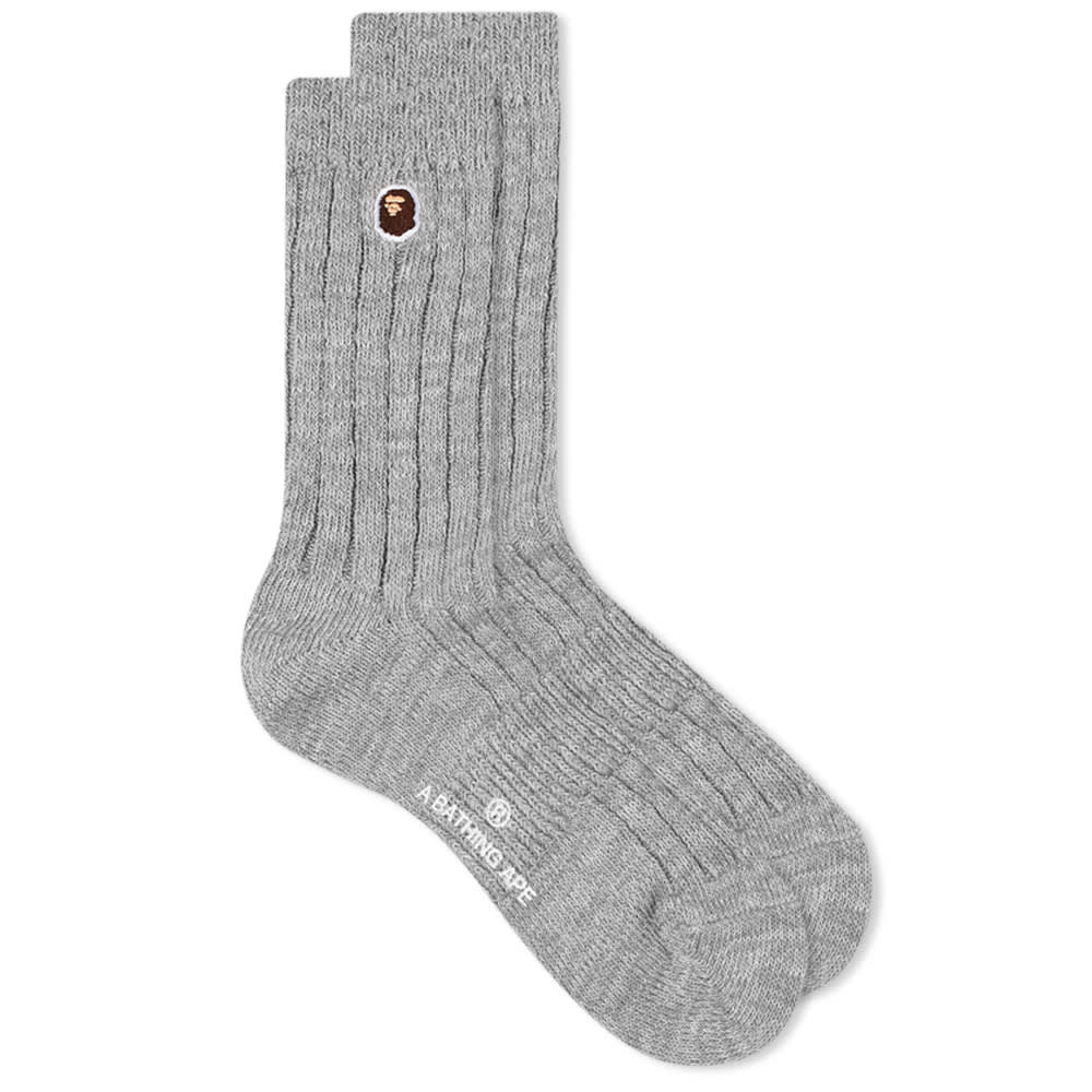 Чорапи BAPE One Point Socks Сиво | 001SOI801001M-GRA, 0