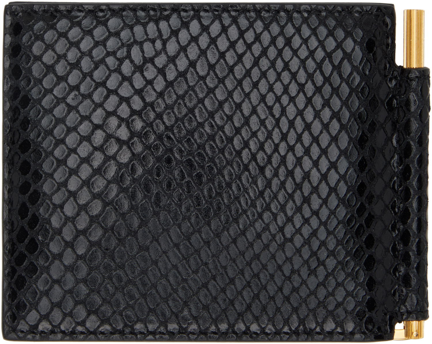 Портфейл Tom Ford TOM FORD Python Money Clip Wallet Черно | YM231-LCL471G, 1