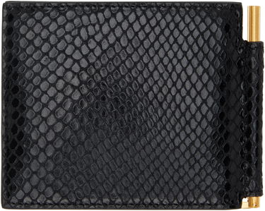 Портфейл Tom Ford TOM FORD Python Money Clip Wallet Черно | YM231-LCL471G, 1