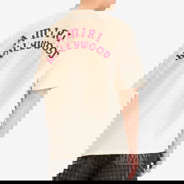 Тениска AMIRI AMIRI Hollywood Oversized T-Shirt, Size Large Бежово | AMJYTE1204-IvoryRed, 3