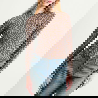 Тениска Anine Bing Sylvie Long Sleeve T-Shirt Бежово | A-08-12304-MTL59, 2