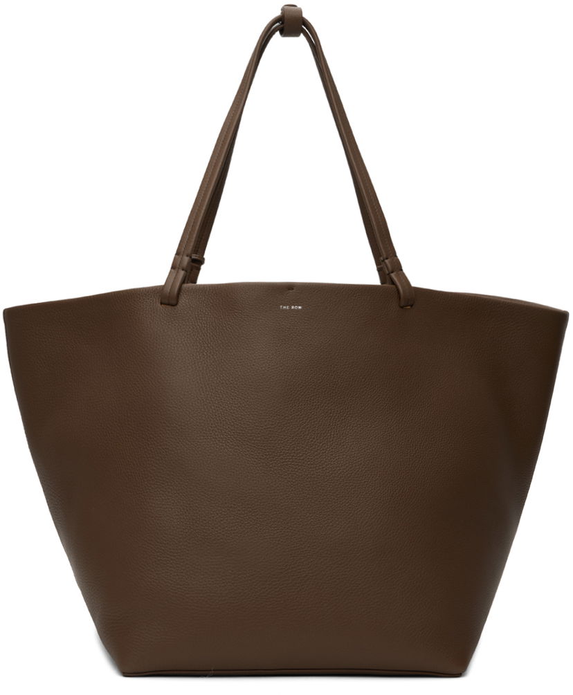 Голяма пазарска чанта The Row Brown XL Park Tote Кафяво | W1201-L129