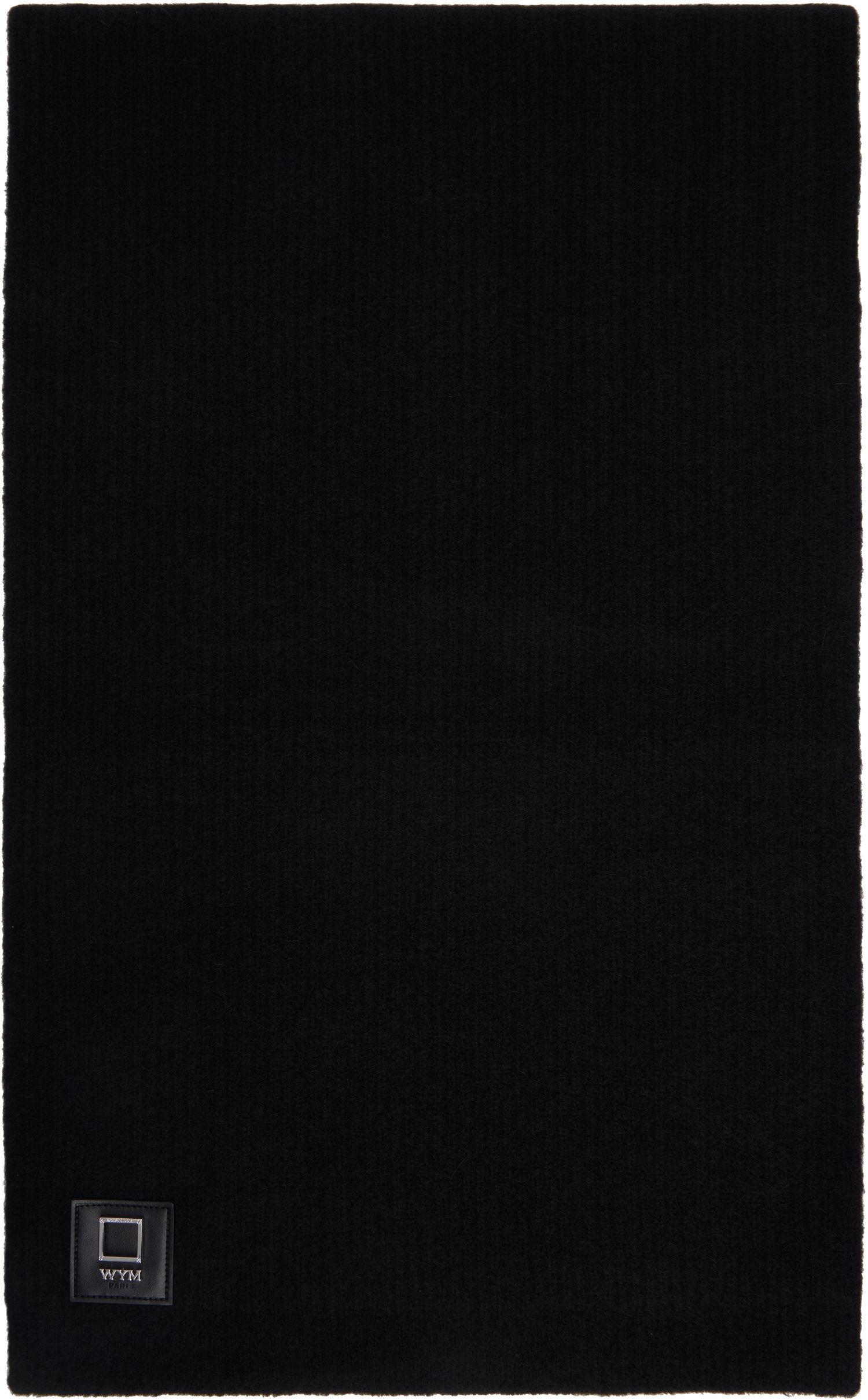 Шал WOOYOUNGMI Wooyoungmi Knitted Scarf Черно | W243KN32, 0