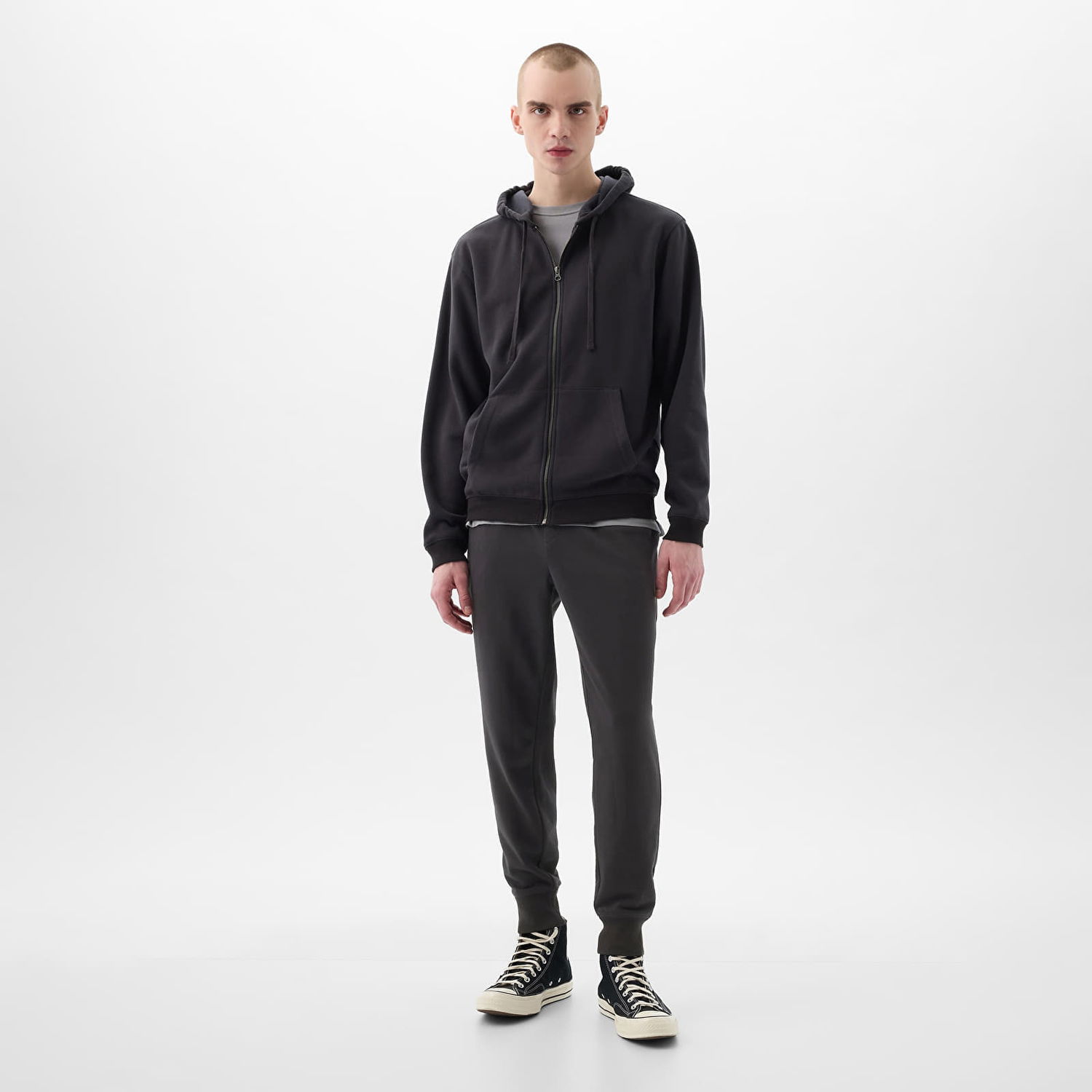 Спортни панталони GAP French Terry Logo Joggers Moonless Night Черно | 868463-03, 0