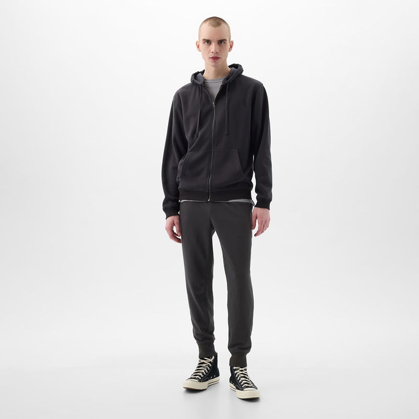 Спортни панталони GAP French Terry Logo Joggers Moonless Night Черно | 868463-03