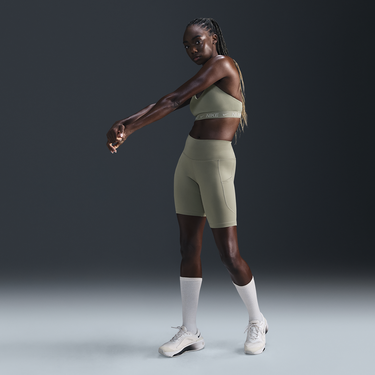 Къси панталони Nike One High-Waisted Pocket Bike Shorts Зелено | FZ6758-320, 0