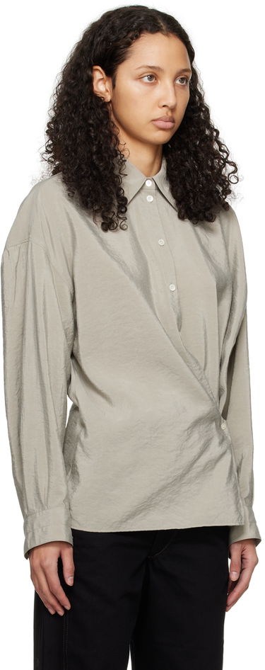 Риза LEMAIRE Twisted Button-Up Shirt Зелено | SH1032 LF208, 1