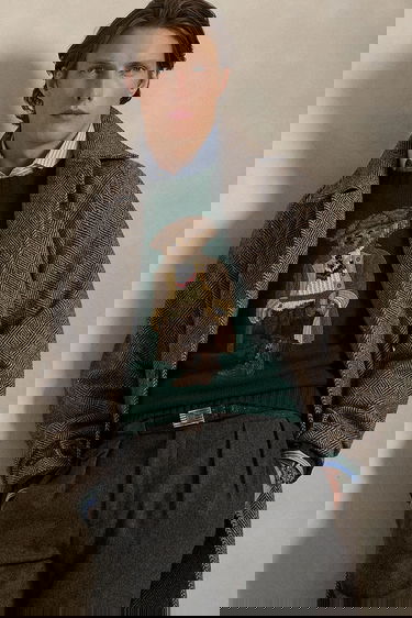 Пуловер Polo by Ralph Lauren Wool Crewneck Heritage Bear Sweater Зелено | 710978308, 4