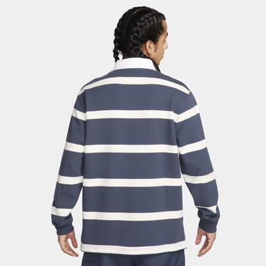 Поло тениска Nike Life Striped Heavyweight Rugby Shirt Тъмно синьо | FN3122-437, 3