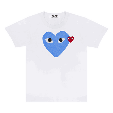 Тениска Comme des Garçons PLAY Red Emblem Heart T-Shirt Бяло | AZ T106 051 2, 0