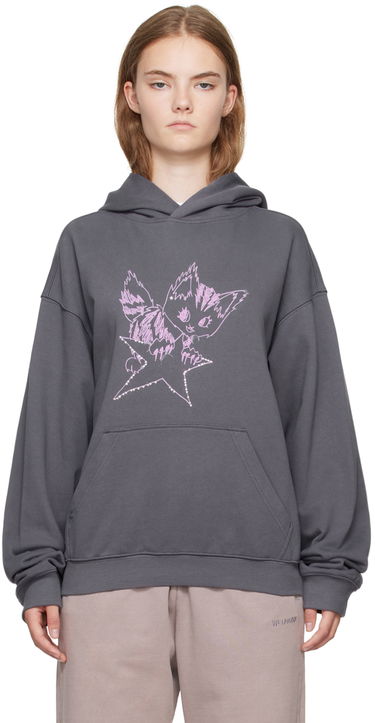Суитчър We11done We11done Monster Fitted Hoodie Сиво | WD-TH2-24-832-U-CH, 0