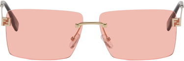 Слънчеви очила FENDI 'Fendi' Sky Rimless Rectangular Sunglasses Розово | FE40165U@6032S 840126860030, 0