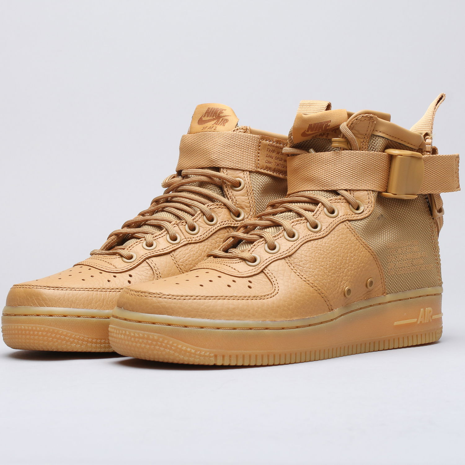 Кецове и обувки Nike Air Force 1 Mid W Бежово | AA3966-700, 1