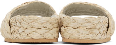Pокля Stella McCartney Stella McCartney Skyla Raffia Platform Slides Бежово | 810206E00109, 1
