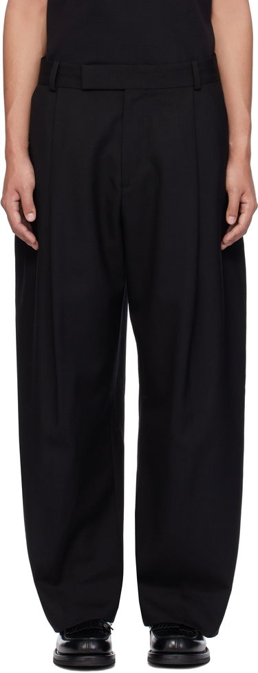 Панталони Studio Nicholson Studio Nicholson Pull Wool Trousers Черно | PULL SNM - 1278, 0