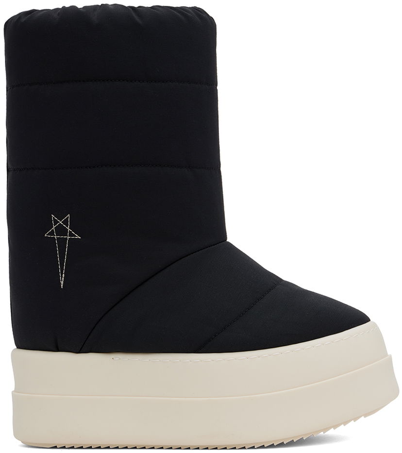 Кецове и обувки Rick Owens Porterville Mega Bumper Lunar Boots Черно | DS02D2838 MUPAM9